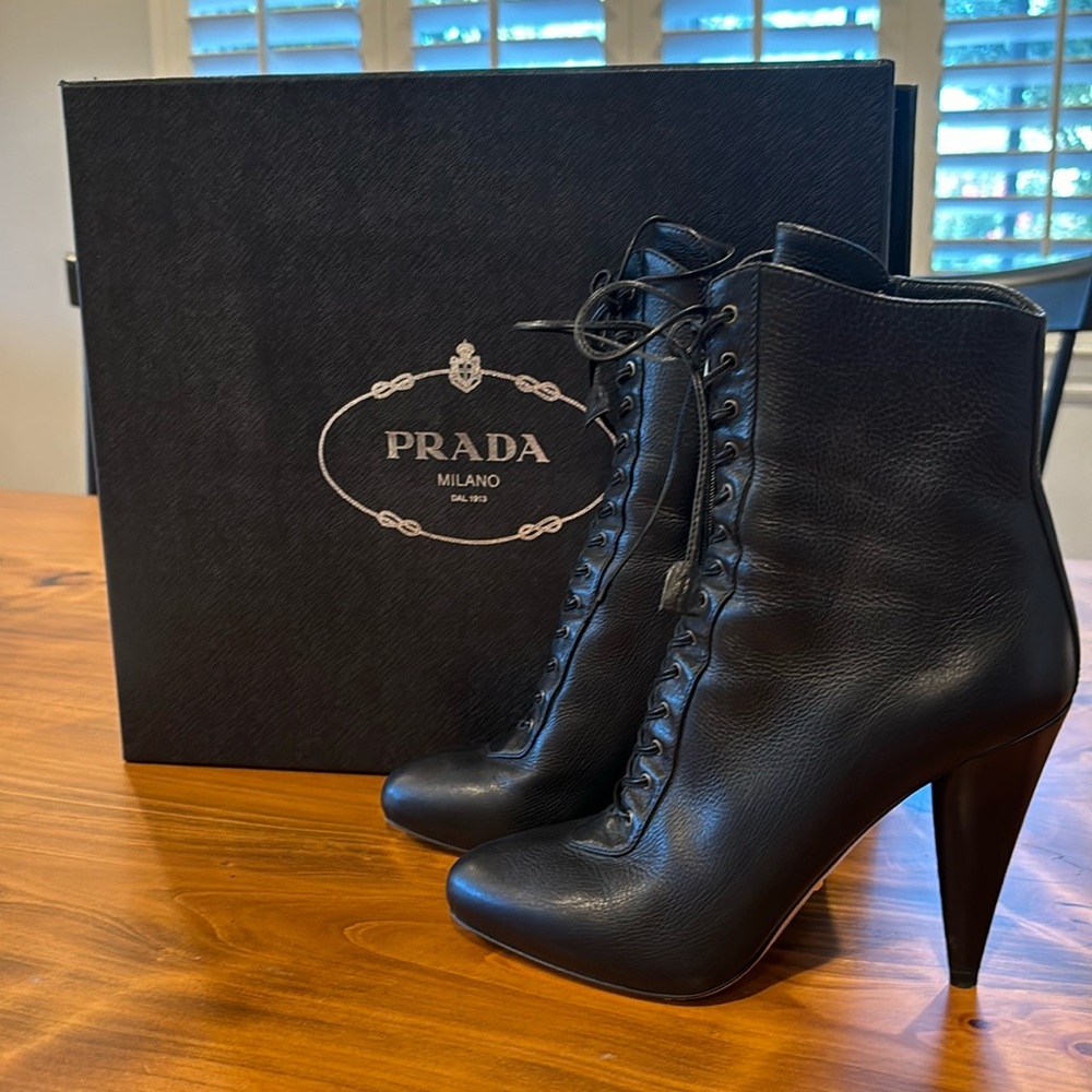 Prada boots 36 1/2 black